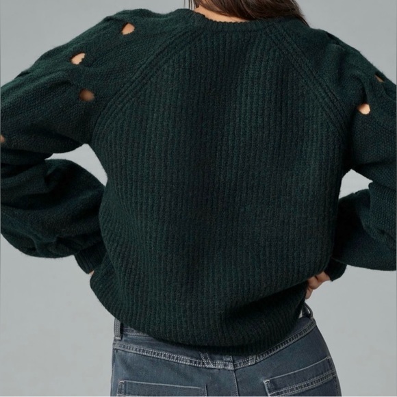 Anthropologie Caballero Cable-Sleeve Sweater - Picture 2 of 12